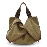 High Quality Big Women Canvas Handbag Shoulder Bags Stylish Casual Women Bag for Travel Lady Crossbody Bag Messenger Bags