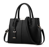 Vogue Star PU Leather Top-handle Women Handbag Solid Ladies Lether Shoulder Bag Casual Large Capacity Tote Crossbody Bags LB24