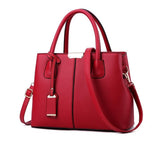Vogue Star PU Leather Top-handle Women Handbag Solid Ladies Lether Shoulder Bag Casual Large Capacity Tote Crossbody Bags LB24