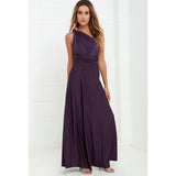 Women Convertible Multi Way Wrap Maxi Dress Backless Sexy Beach Sundress Bridesmaid Party Dresses Bandage Bodycon Long Prom Gown