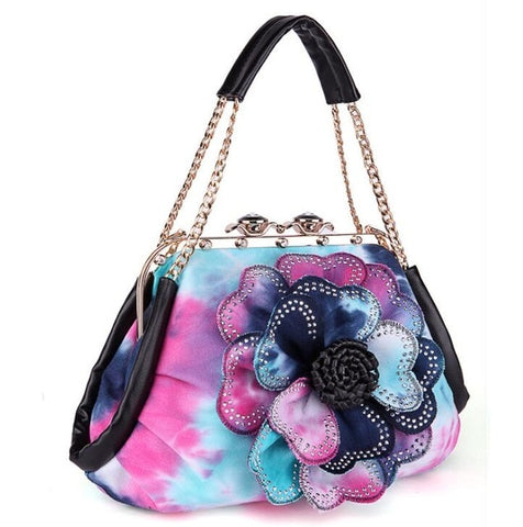 2018 New Designer Women Handbag Colorful Flower Women's Tote Women Messenger Bags Fashion  Ladies Shoulder Bag Bolsas LB867