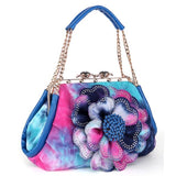 2018 New Designer Women Handbag Colorful Flower Women's Tote Women Messenger Bags Fashion  Ladies Shoulder Bag Bolsas LB867