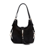 Nico Louise Women Real Split Suede Leather Shoulder Bag Female Leisure Nubuck Casual Handbag Hobo Messenger Top-handle bags