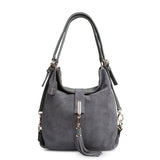 Nico Louise Women Real Split Suede Leather Shoulder Bag Female Leisure Nubuck Casual Handbag Hobo Messenger Top-handle bags