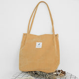 Fashion Women Shoulder Bag Canvas Korean Version Handbag Designer Brand Female Totes Casual Large Capacity Corduroy Shoulder Bag