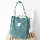 Fashion Women Shoulder Bag Canvas Korean Version Handbag Designer Brand Female Totes Casual Large Capacity Corduroy Shoulder Bag