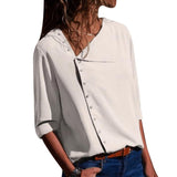 Laamei Women Sexy Blouses Summer Casual Hollow Chiffon Short Sleeve Splice Lace Tops Blouse Shirts Blusas Mujer Plus Size 3XL