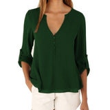 LASPERAL Zipper Short Sleeve Women Shirts Sexy V Neck Solid Womens Tops Blouses Casual Tee Shirts Tops Female Clothes Plus Size