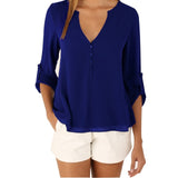 LASPERAL Zipper Short Sleeve Women Shirts Sexy V Neck Solid Womens Tops Blouses Casual Tee Shirts Tops Female Clothes Plus Size