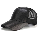 fashion women men ponytail baseball cap