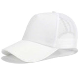 fashion women men ponytail baseball cap